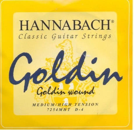 Hannabach 725 D4 Basssaite für klassische Gitarre, medium/high tension