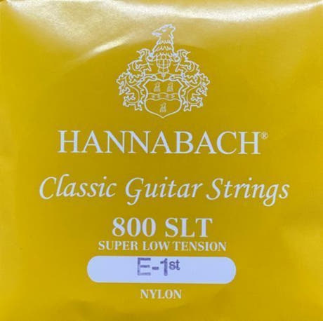 Hannabach 800 E1 Diskantsaite für klassische gitarren, super niedrig tension