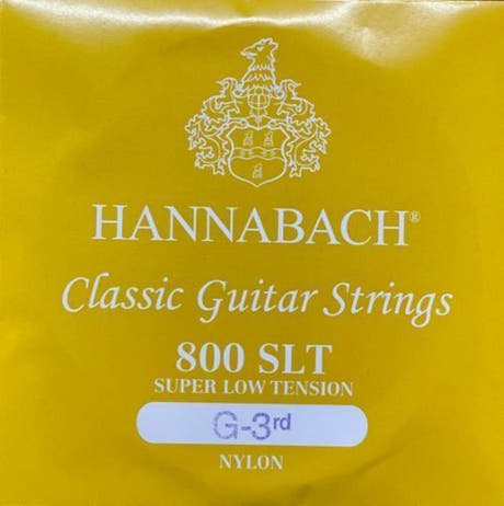 Hannabach 800 G3 Diskantsaite für klassische gitarren, super niedrige Spannung