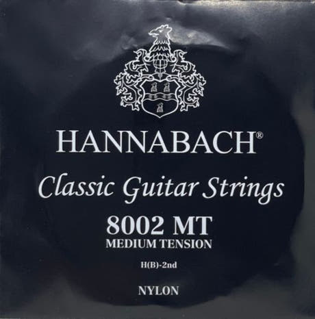 Hannabach 800 H/B2 Diskantsaite für klassische gitarren, medium tension