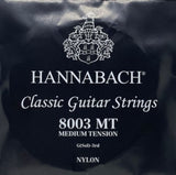 Hannabach 800 G3 Diskantsaite für klassische Gitarren, medium tension
