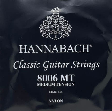 Hannabach 800 E6 Basssaite für klassische gitarren, mittlere Spannung
