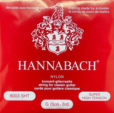 Hannabach 800 G3 Diskantsaite für klassische gitarren, Super High Tension