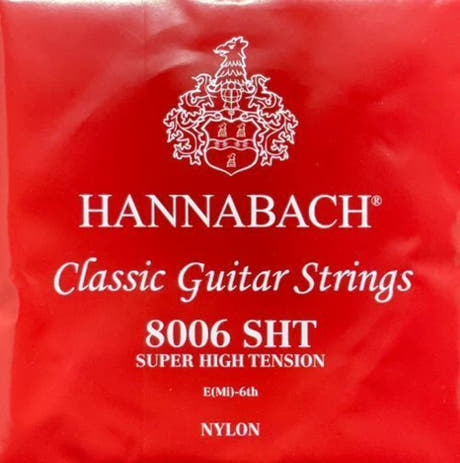 Hannabach 800 E6 Basssaite für klassische Gitarre, super high tension