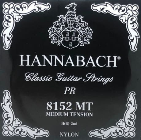 Hannabach 815 H/B2 Diskantsaite für klassische gitarren, medium tension
