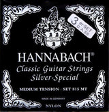 Hannabach Saiten für klassische Gitarren Serie 815 Medium tension Silber special - Set von 3 Bass (8157MT)
