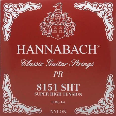Hannabach 815 E1 Diskantsaite für klassische gitarren, Super High Tension