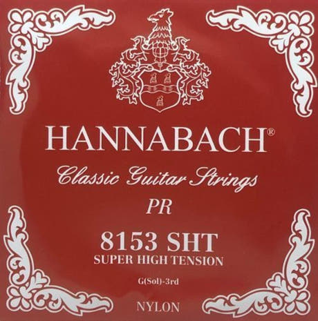 Hannabach 815 G3 Diskantsaite für klassische gitarren, super high tension