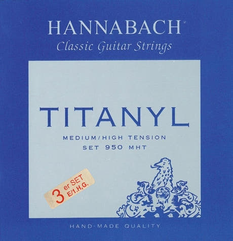 Hannabach 950 Diskantsatz E1, H/B2 und G3, medium/hohe Spannung