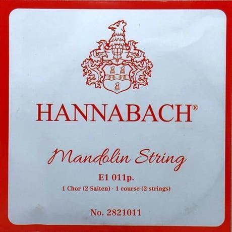Hannabach 2821011 Mandolinensaite E .011", Paar