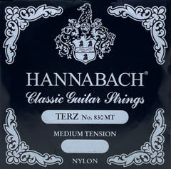 Hannabach Saiten für klassische Gitarren Spezialmodell - Set Mensur 570-590 (830MT)