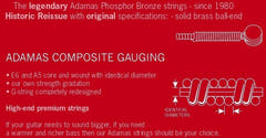 Adamas Round Core 1717RC gitarrensaiten, auch für Allergiker