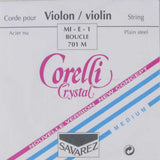 Corelli New Crystal 701M E-Saite für Geige, Schlaufe, medium