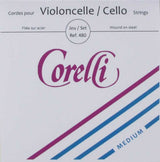 Corelli 480 saitensatz für cello, Stahl, medium