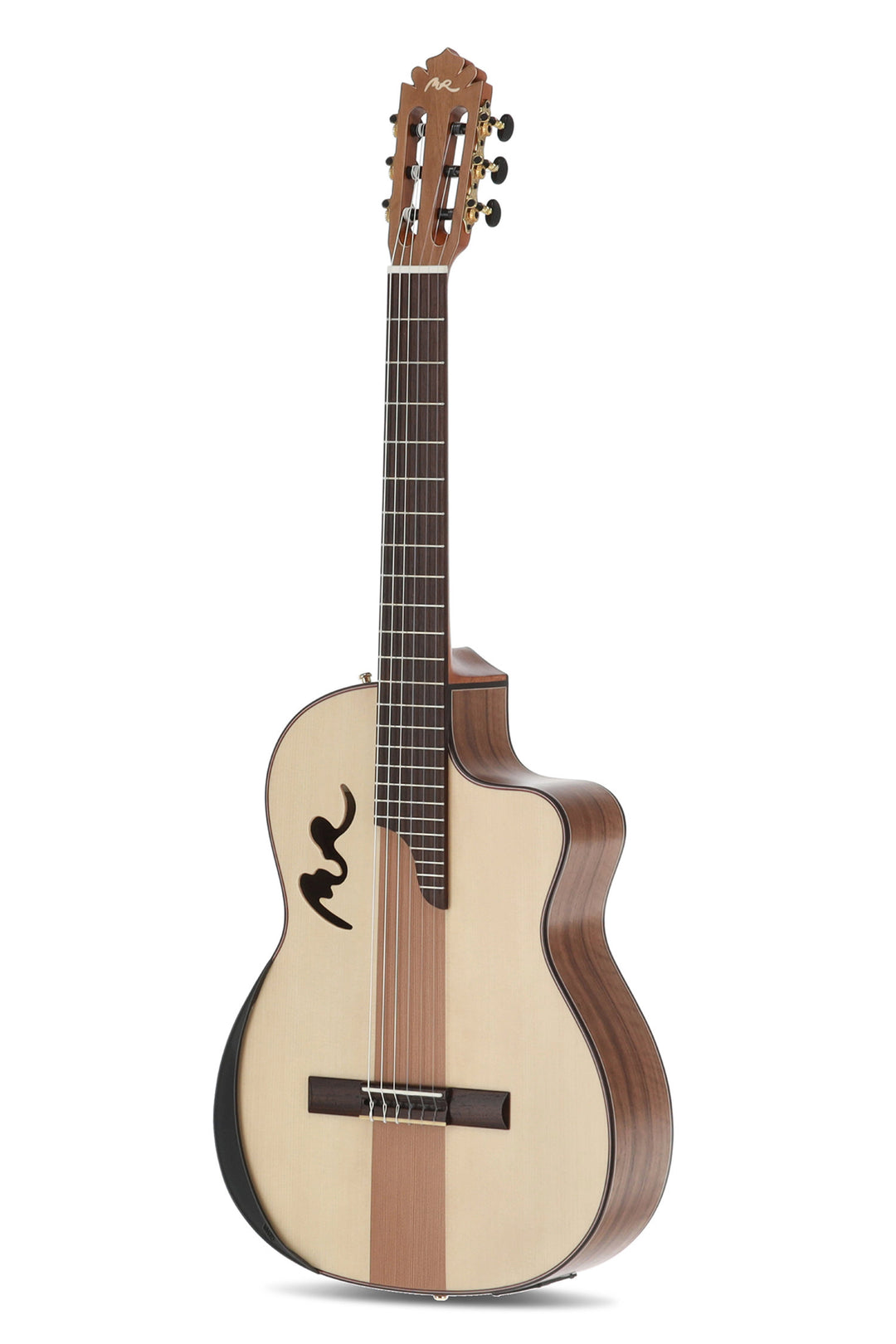 Manuel Rodriguez Elektro-akustische Café Cortado Cutaway - Gewellter Nussbaum (matt)