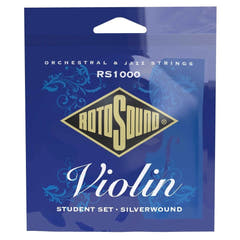 Rotosound RS1000 Student-Saitensatz für geigen, Stahl und Silber