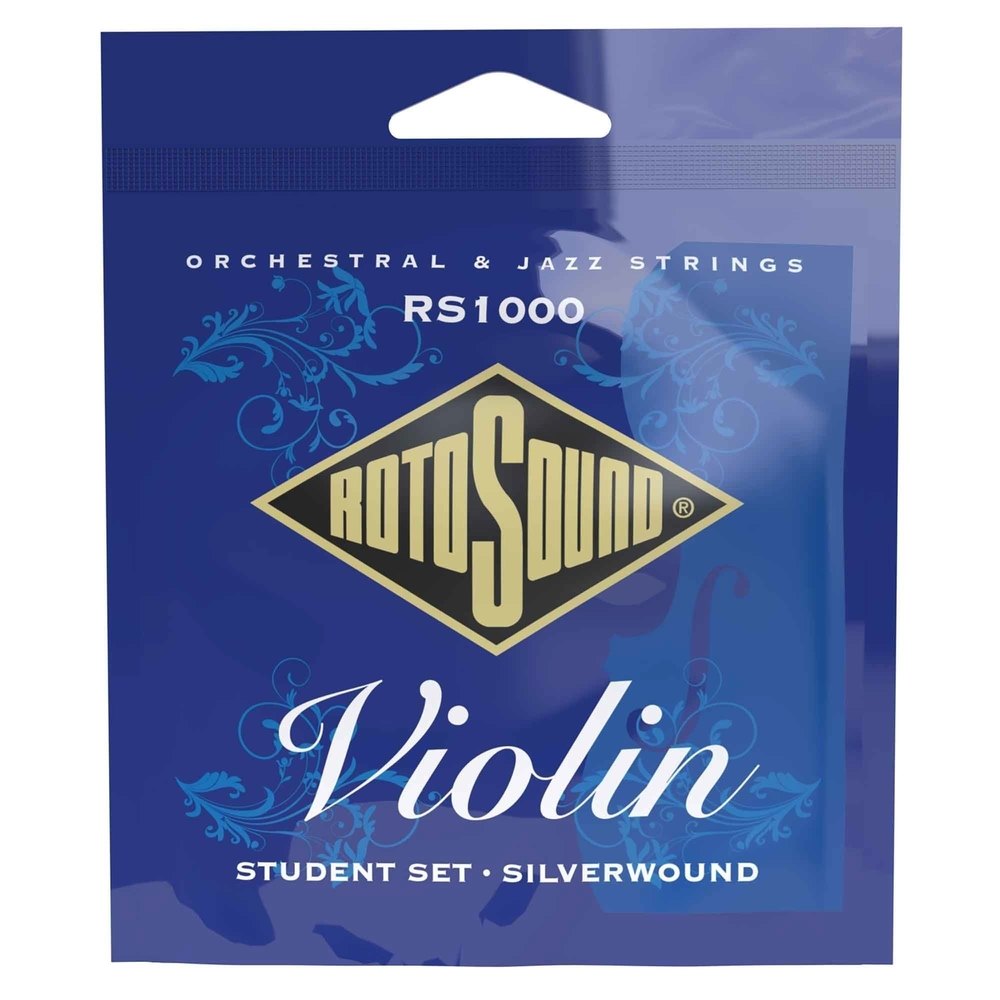 Rotosound RS1000 Student-Saitensatz für geigen, Stahl und Silber