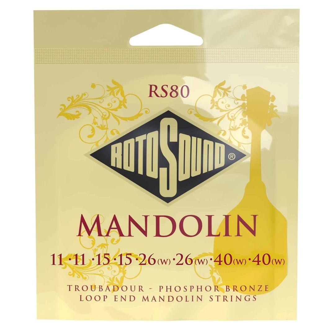 Rotosound Saiten für Mandoline Troubadour - Set Mandoline 11-40 (RS80)