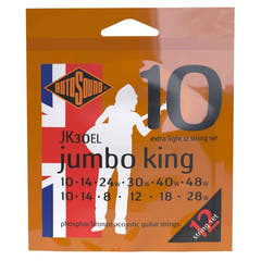 Rotosound Saiten für Akustikgitarren Jumbo King - Set 12-saitig Extra Light 10-48 (JK30EL)
