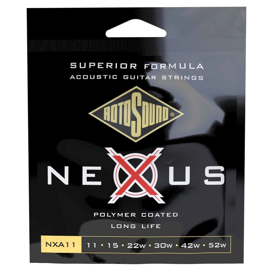 Rotosound Saiten für Akustikgitarren Nexus Coated - Set Light 11-52 (NXA11)