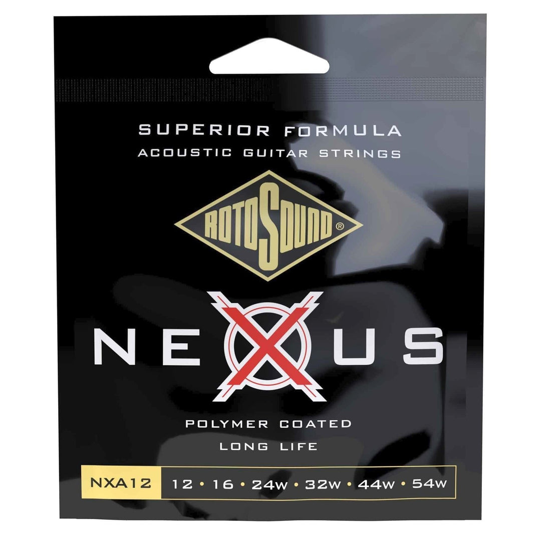 Rotosound Saiten für Akustikgitarren Nexus Coated - Set Medium Light 12-54 (NXA12)