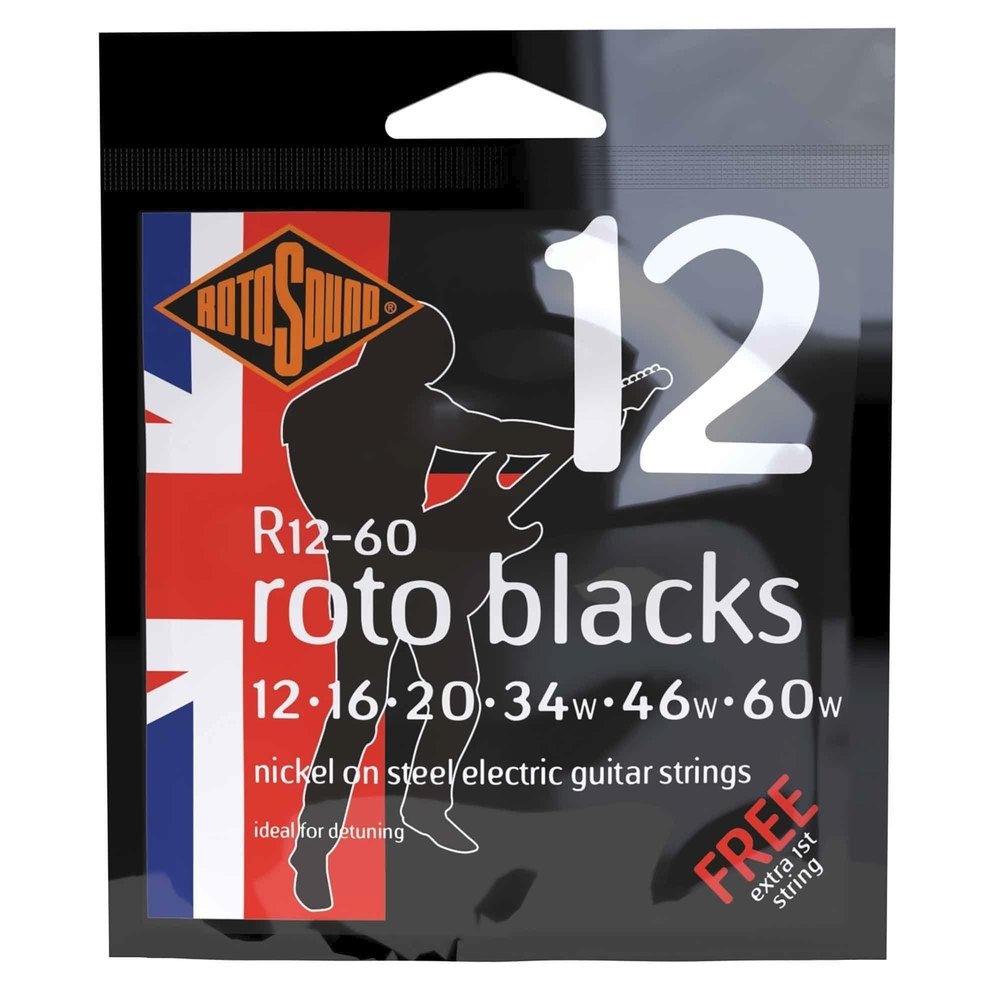 Rotosound Roto Blacks R12-60 E-Gitarrensaiten 12-60