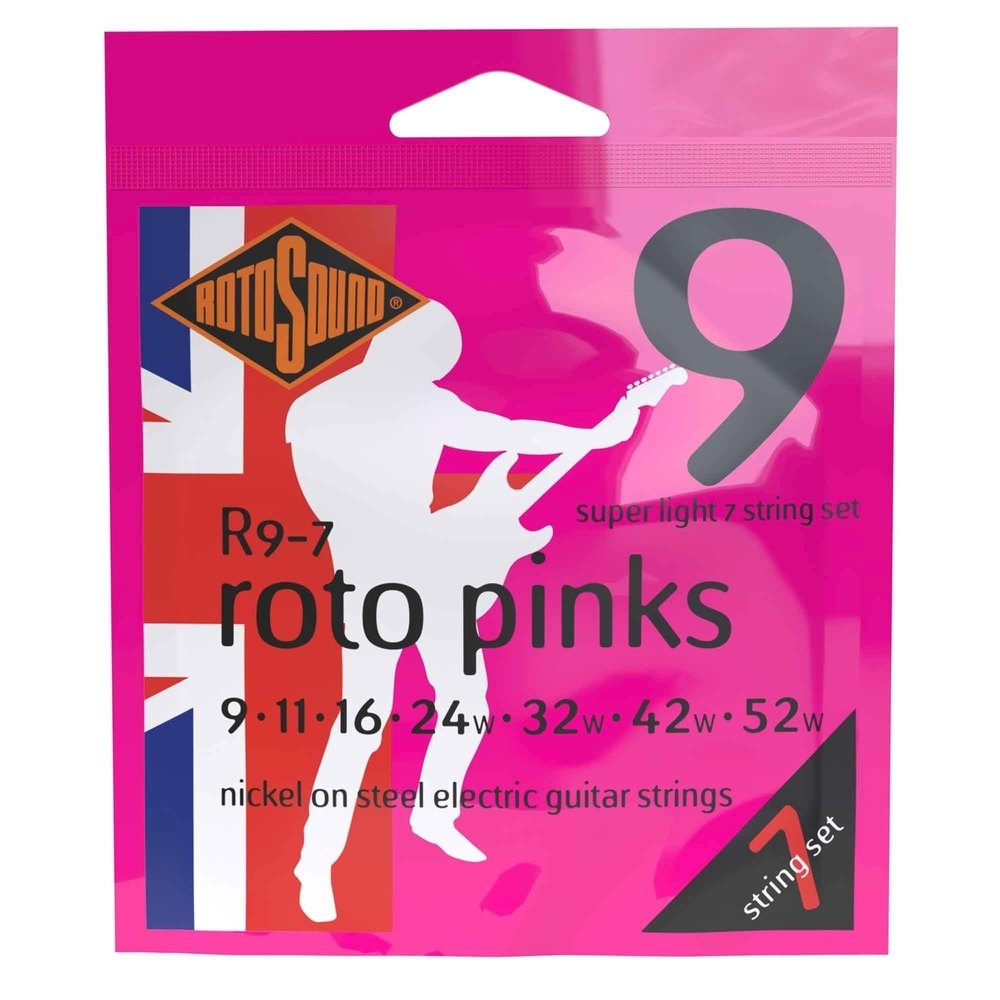 Rotosound Roto Pinks R9-7 Saiten für 7-saitige e-gitarre 9-52