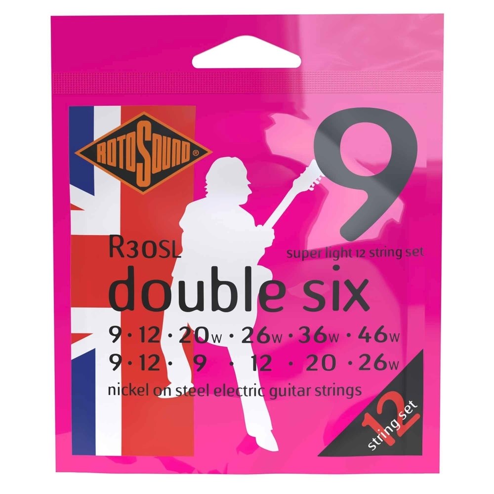 Rotosound Roto Pinks R30SL Double Six für 12-saitige E-Gitarre 9-46