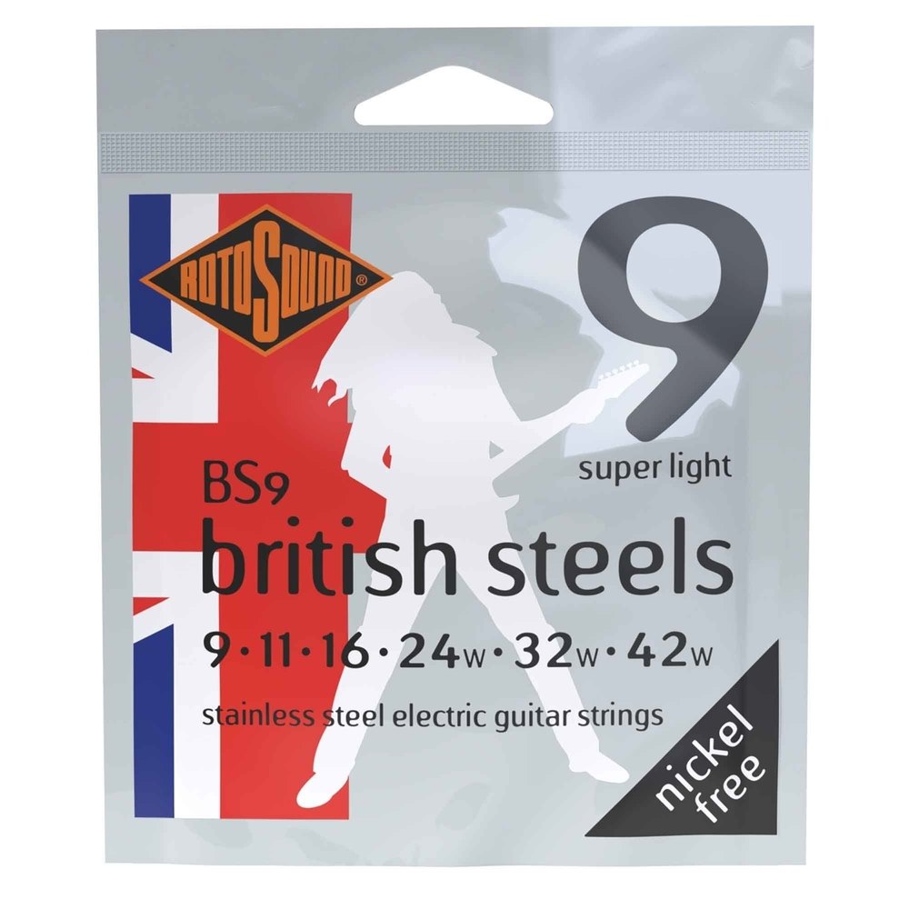 Rotosound British Steels BS9 E-Gitarrensaiten 9-42