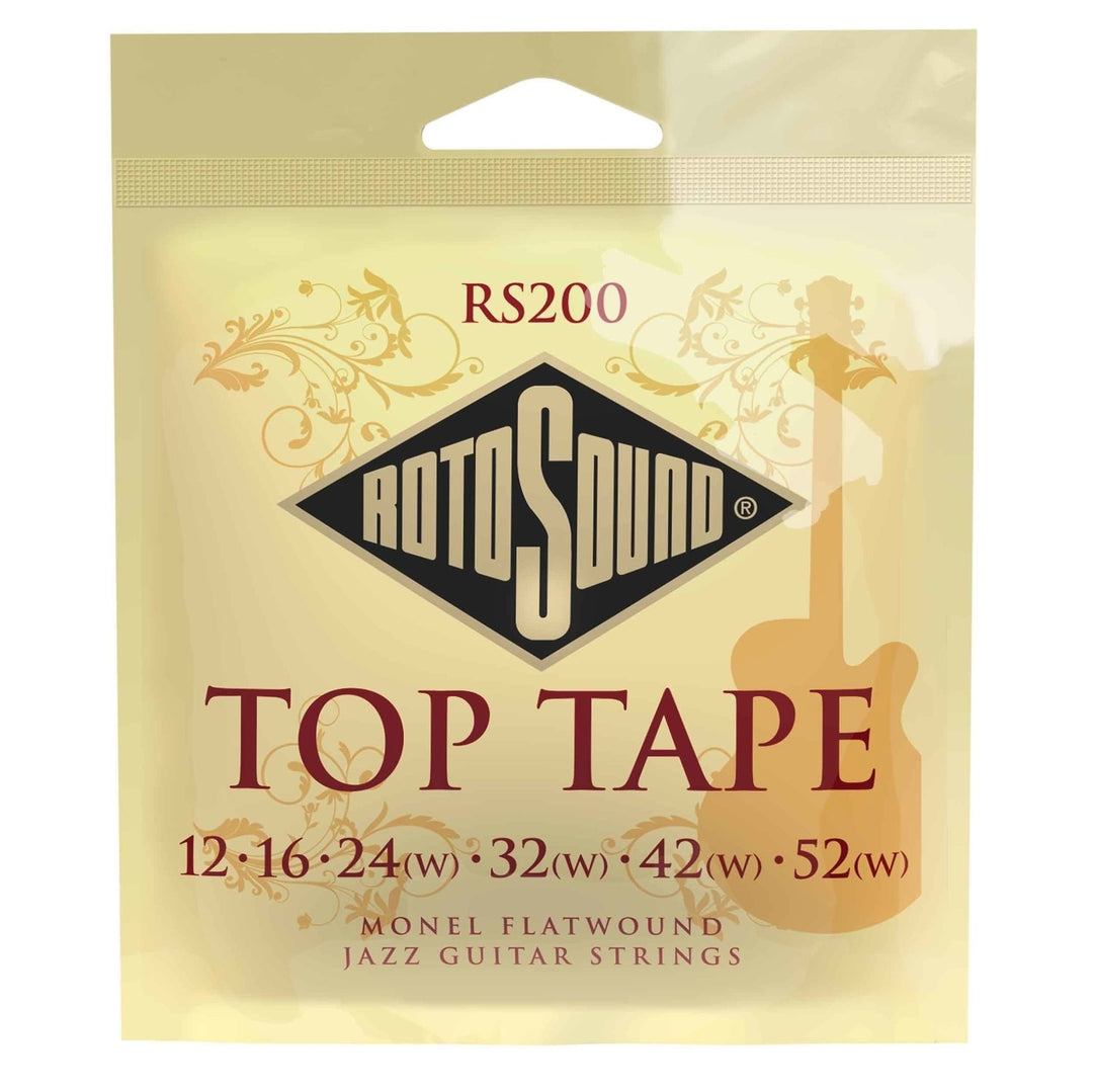 Rotosound Jazz Gitarren Saiten Flatwound - Set Flatwound 12-52 (RS200)