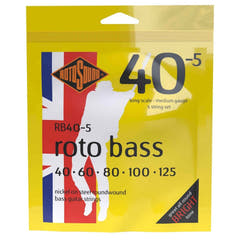 Rotosound E-Bass Saiten Roto Bass - Set 5-saitig Nickel Standard 40-125 (RB40-5)