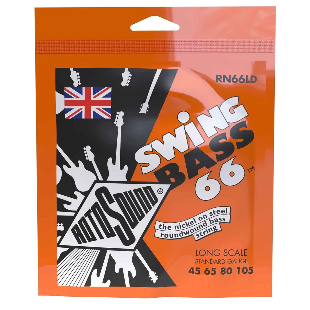 Rotosound E-Bass Saiten Swing Bass 66 - Set 4-saitig Nickel Standard Light 45-100 (RN66LD)