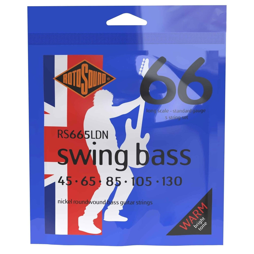 Rotosound E-Bass Strings Swing Bass 66 – Set 5-saitig Nickel Standard 45-130 (RS665LDN)