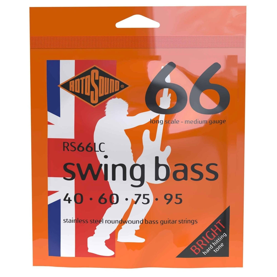 Rotosound E-Bass Saiten Swing Bass 66 - Set 4-saitig Medium 40-95 (RS66LC)