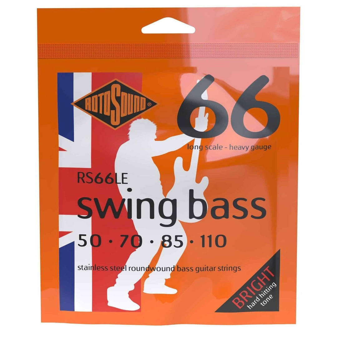 Rotosound E-Bass Saiten Swing Bass 66 - Set 4-saitig Heavy 50-110 (RS66LE)