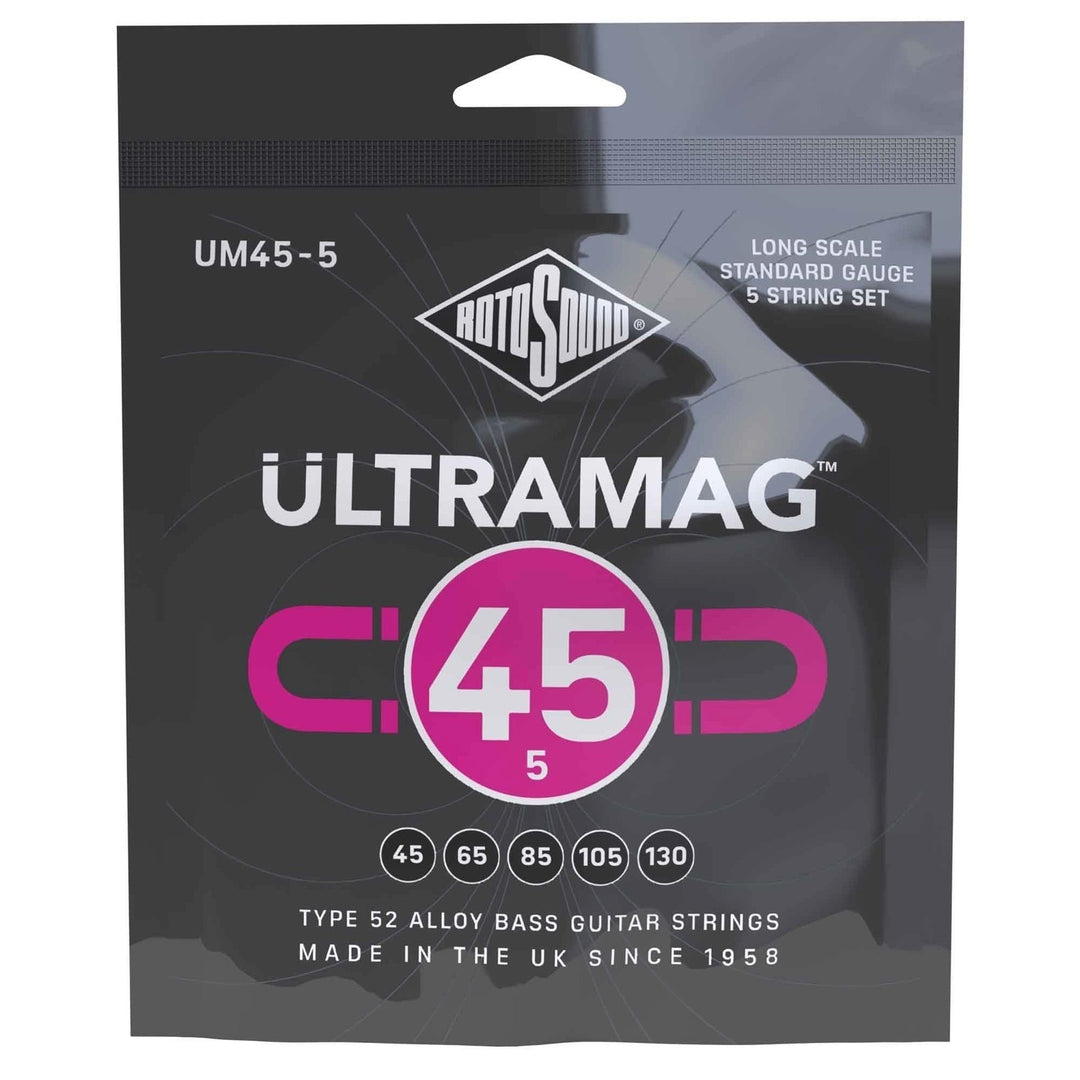 Rotosound E-Bass Saiten Ultramag - Set 5-string Standard 45-130 (UM45-5)
