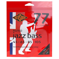 Rotosound Jazz Bass Saiten Jazz Bass 77 - Set 4-saitig Flatwound Standard 45-105 (RS77LD)