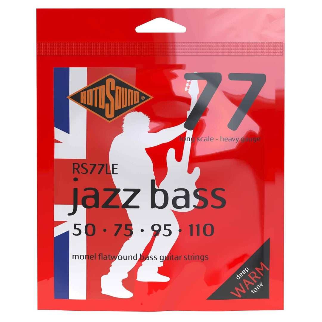 Rotosound Jazz Bass Saiten Jazz Bass 77 - Set 4-saitig Flatwound Heavy 50-110 (RS77LE)