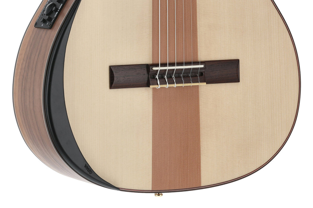 Manuel Rodriguez Elektro-akustische Café Cortado Cutaway - Gewellter Nussbaum (matt)