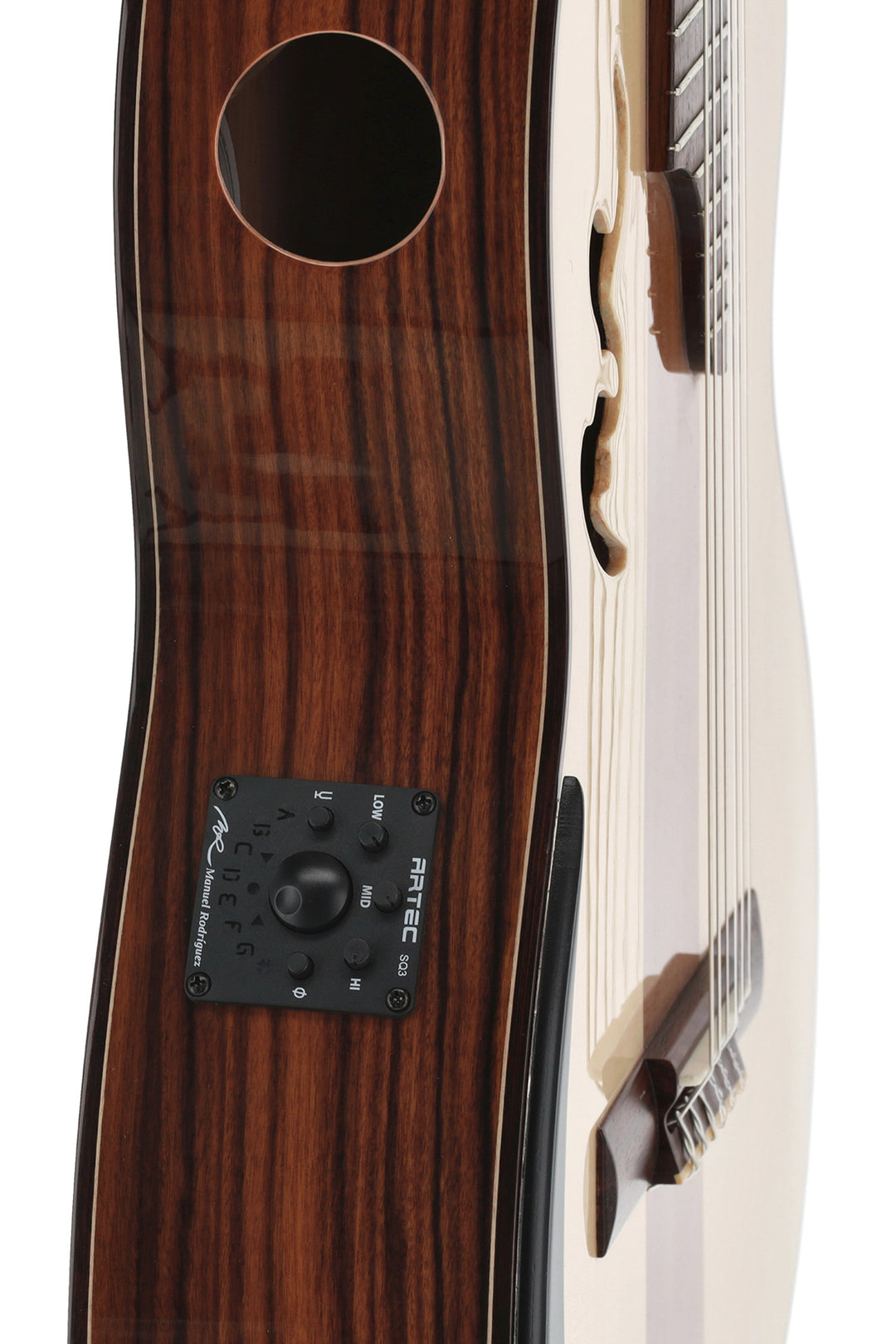 Manuel Rodriguez Elektro-akustische Café Cortado Cutaway - Santos Palisander (glänzend)