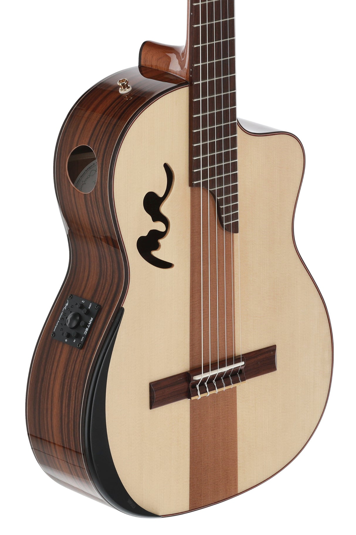 Manuel Rodriguez Elektro-akustische Café Cortado Cutaway - Santos Palisander (glänzend)