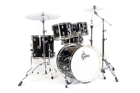 Gretsch Energy trommesæt 20", Black, uden bækkener, 5 dele hardware