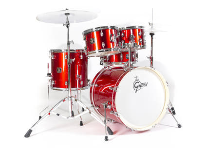 Gretsch Energy trommesæt 20", Red, uden bækkener, 4 dele hardware