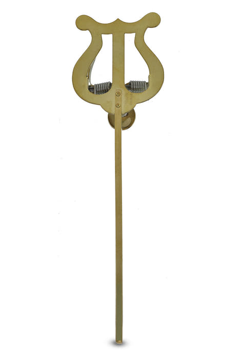 GEWA Lyra, klein, gelbes Messing, 1 Notenklammer, Stiel 14 cm
