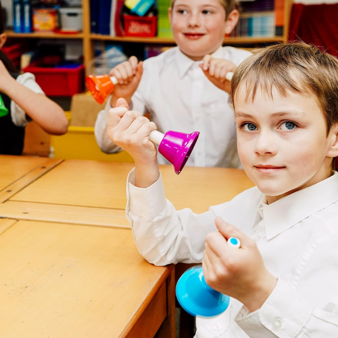 V-Tone RR8 Handglocken – 8 farbige diatonische Glocken mit Griffen für Kinder