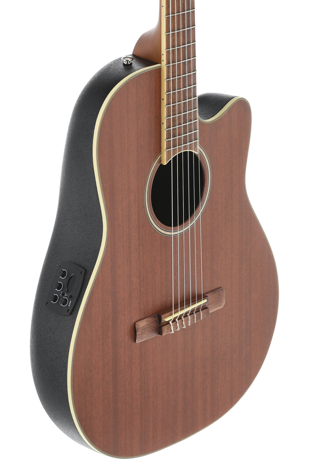Applause E-Akustik klassische Gitarren AB24CII Mid Cutaway Nylon - Natur Satin (AB24CM-4S)