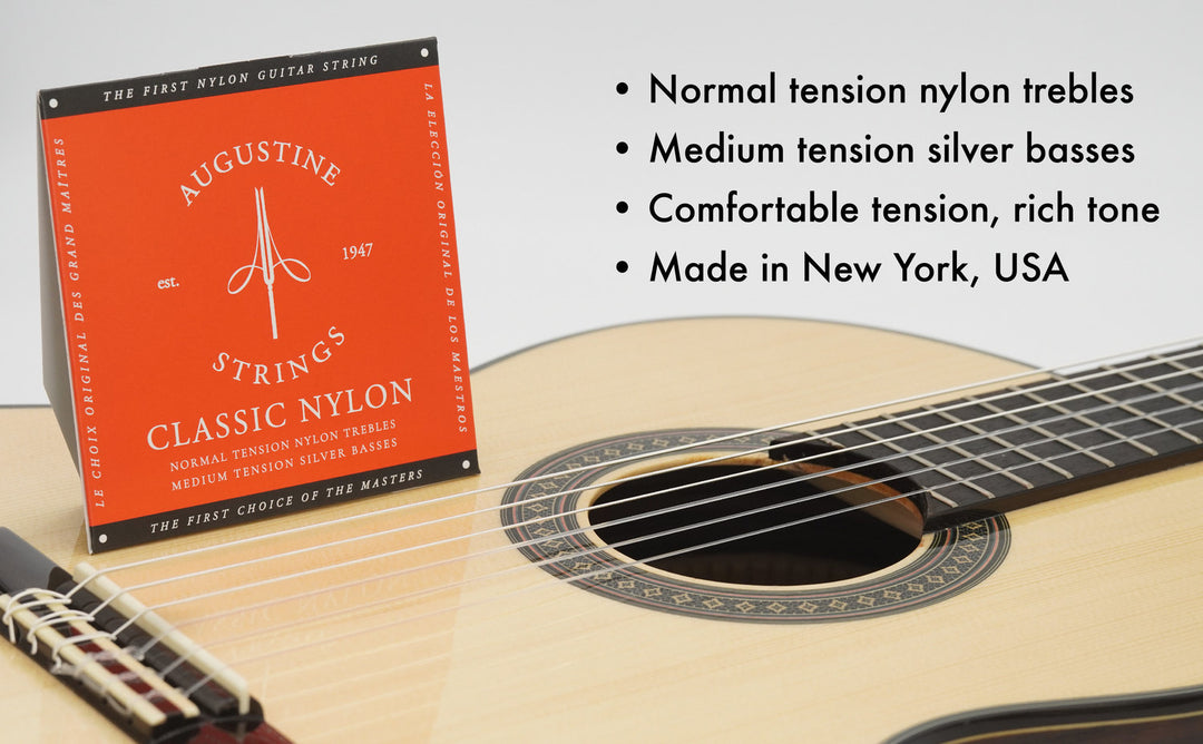 Augustine Saiten für klassische Gitarren Classic Label - Set Classic Red (normal/medium)
