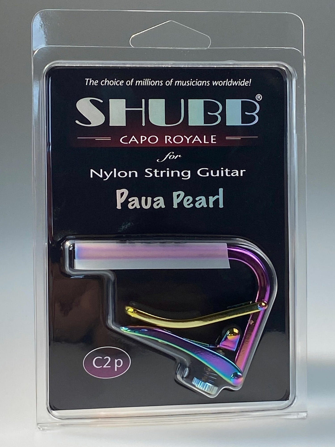 Shubb Capo Standard Capo - Klassische Gitarren paua pearl (C2P)