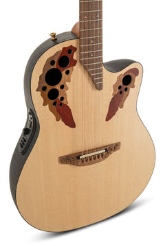 Ovation E-Acoustic Gitarren Pro Series Elite USA - Natural Satin (1768-4S-G)