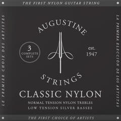 Augustine Saiten für klassische Gitarre Classic Label - 3 x Set Classic Black (normal/low)